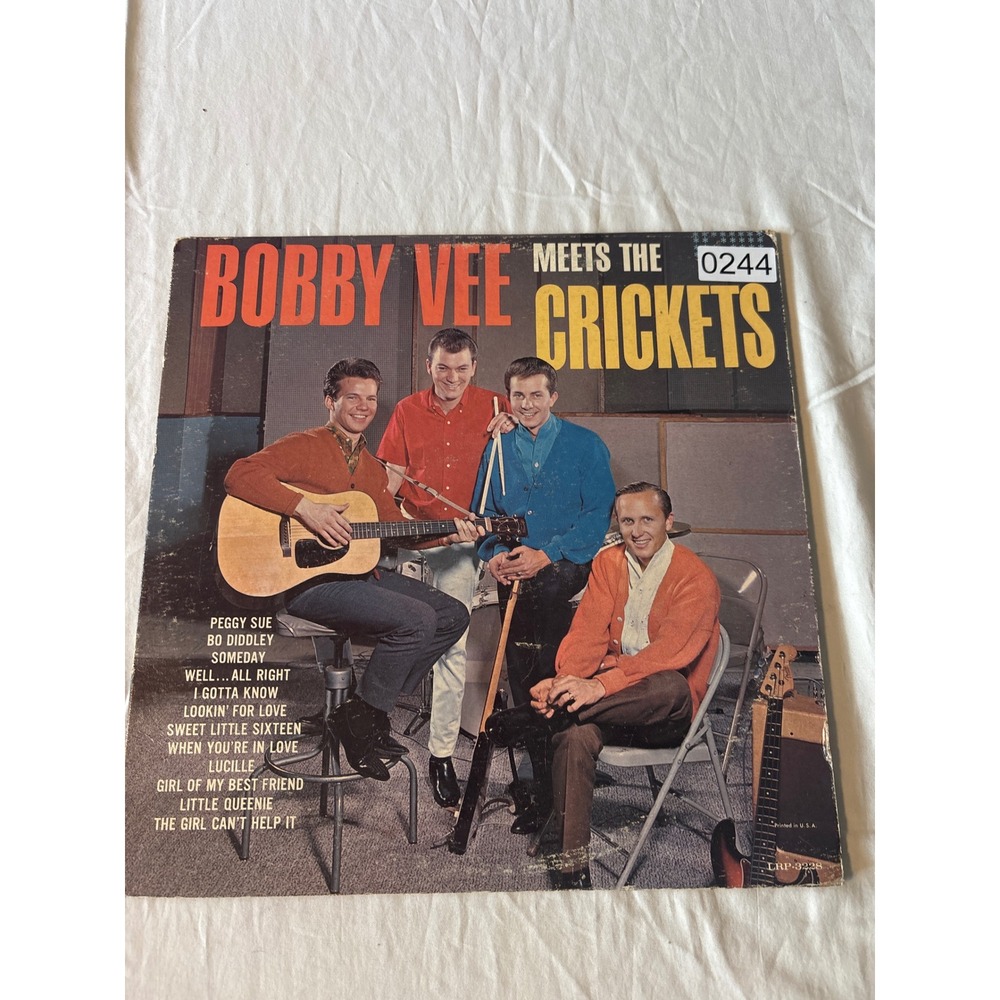 Liberty Bobby Vee Meets the Crickets Vinyl LP 12" Black Good Mono LRP-3228 1962